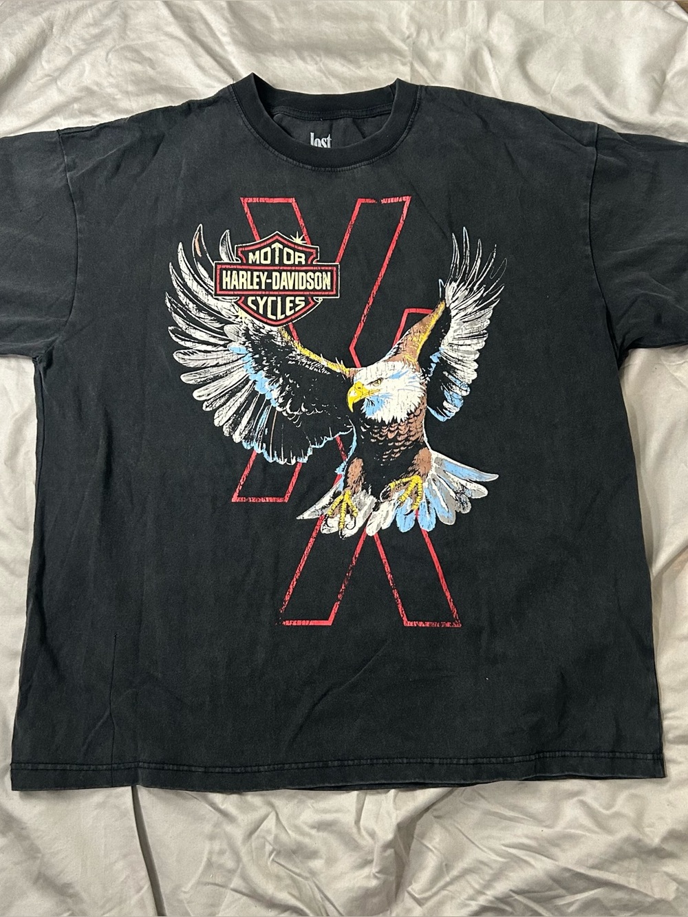 Harley Davidson X mgk lost americana Graphic Tee
